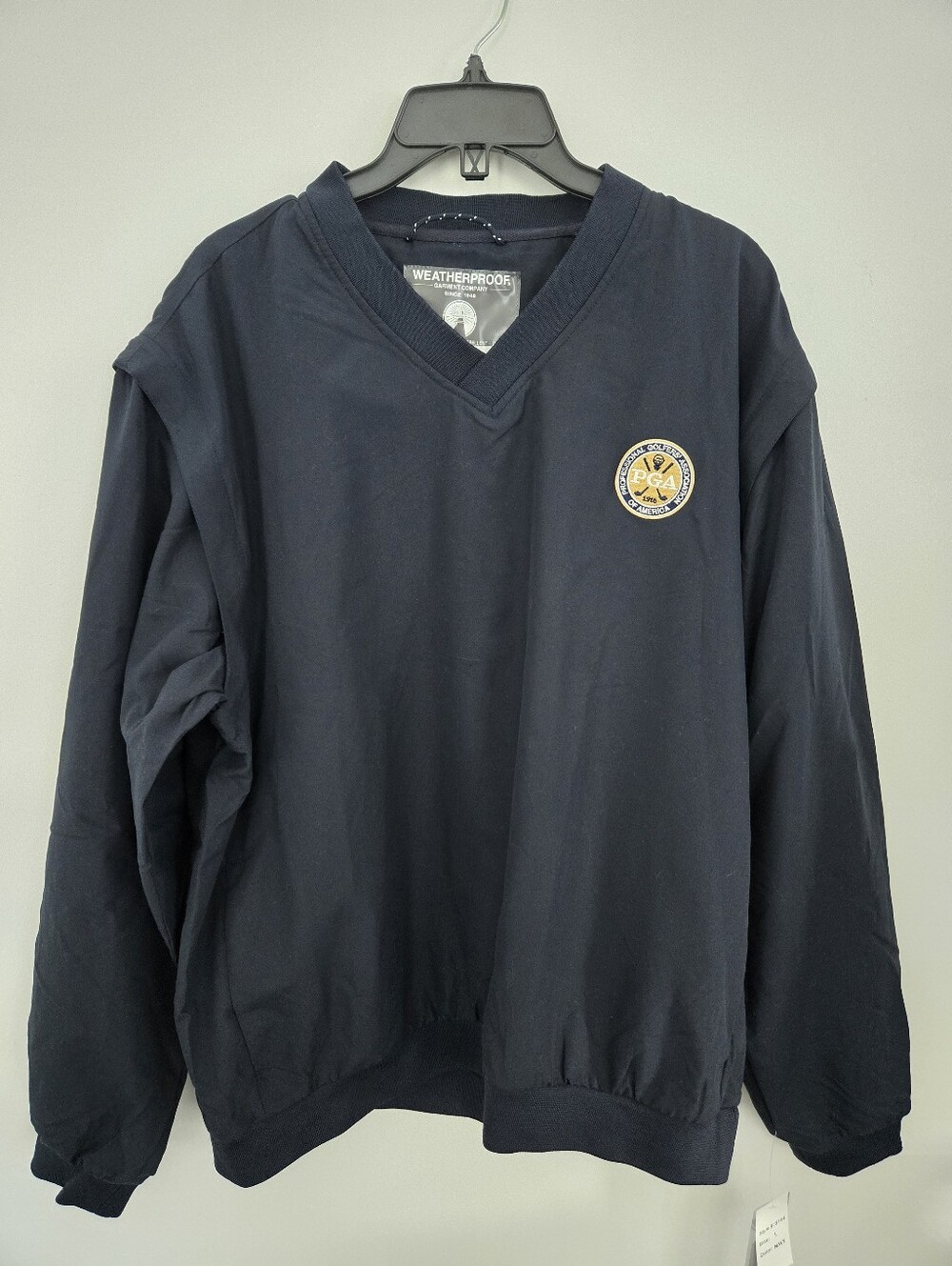 Weatherproof Golf Convertible Pullover Windbreaker Water Repellent Jacket Large.